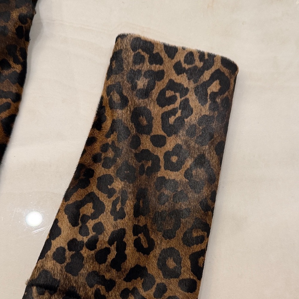 Carlisle Leopard Print Leather Jacket - Picture 5 of 15